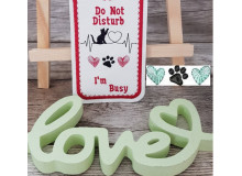 Stickdatei - Pfoten Herzen